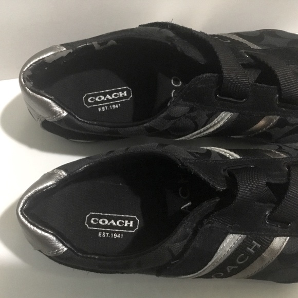 Coach Jenney Signature fabric and leather sneakers - Picture 8 of 11